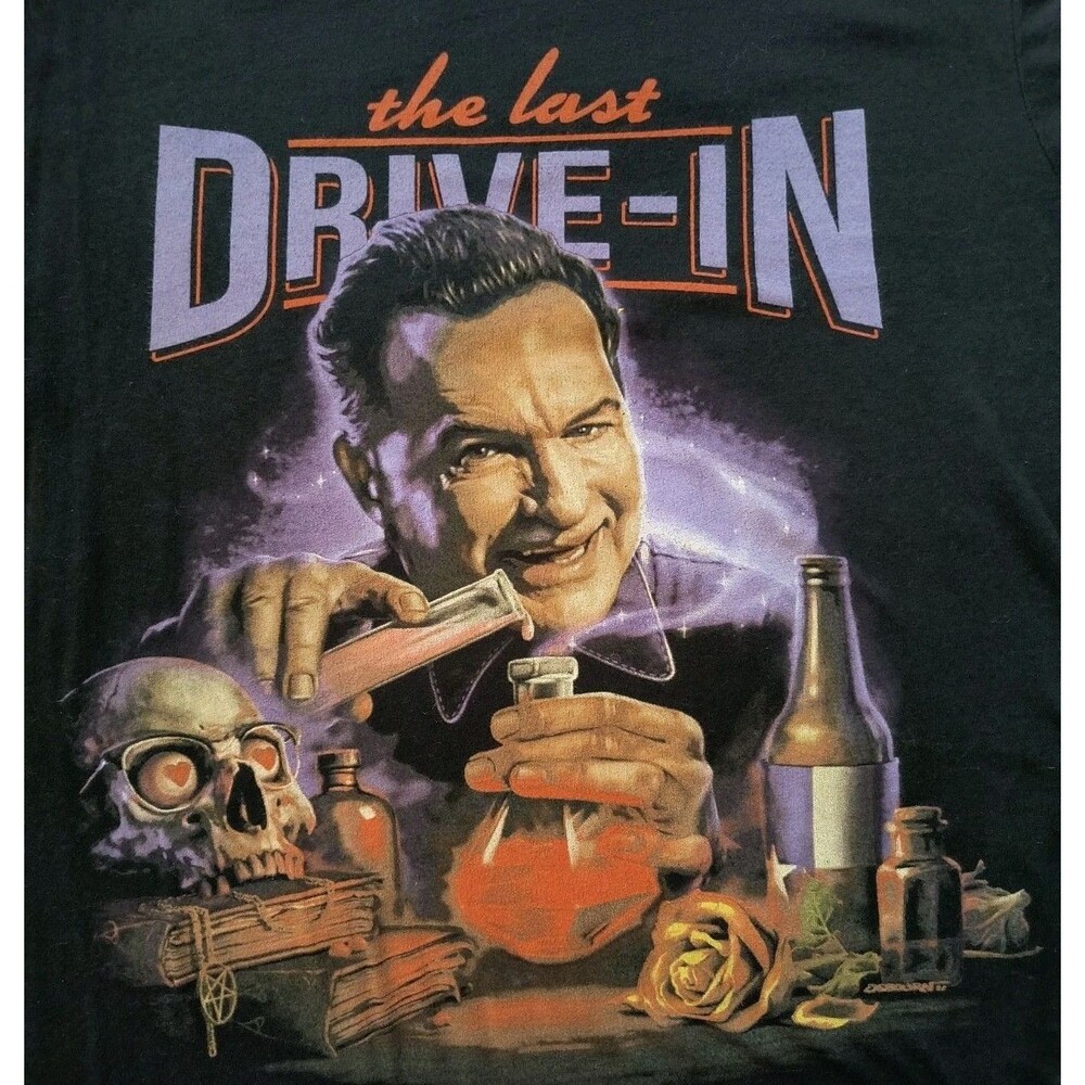 Fright Rags The Last Drive-In Joe Bob Briggs Put a Spell on You Shirt Size L